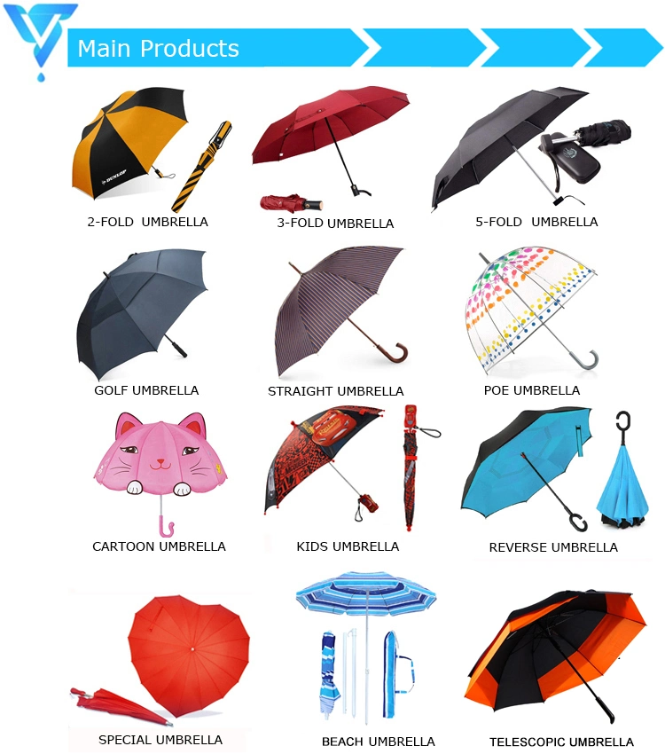 UV Double Canopy Automatic Lady Foldable Golf Sun Umbrella UVA Line