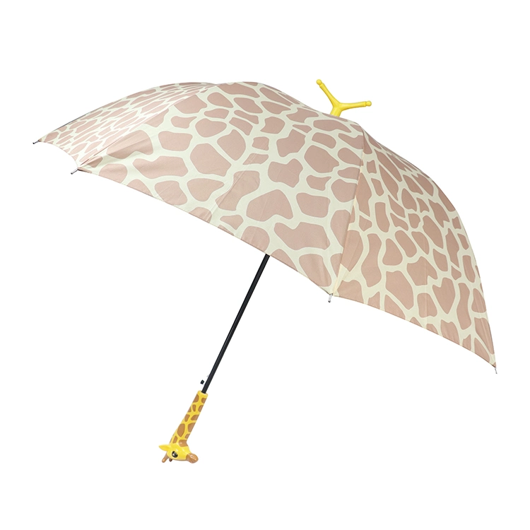 TP392 New Giraffe Head Straight Stand Umbrella Promotional Unique Gifts Items Ideas Womens Gift Rain Umbrella
