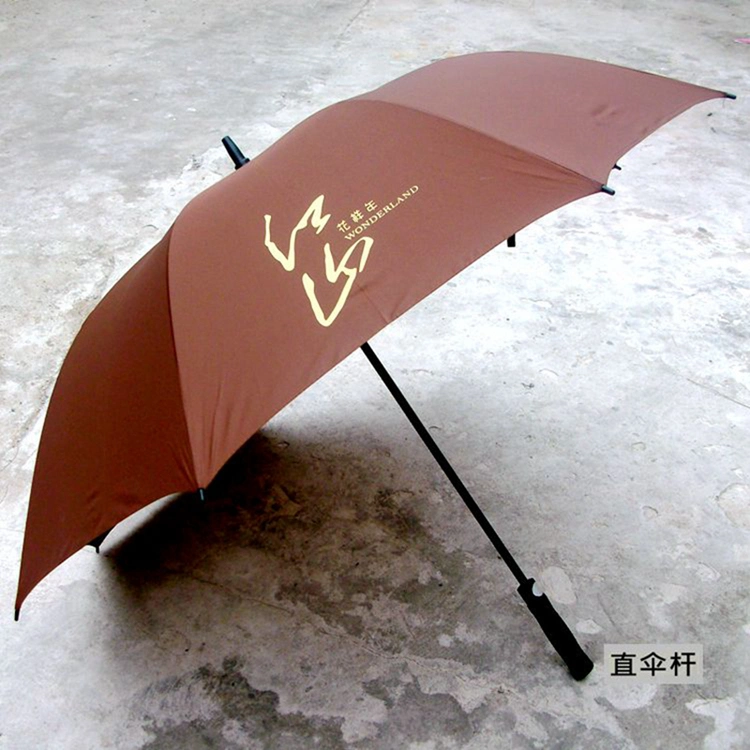 Wholesale Business Straight Golf Umbrella with Custom Logo Rain or Shine Dual-Use 8 Bones