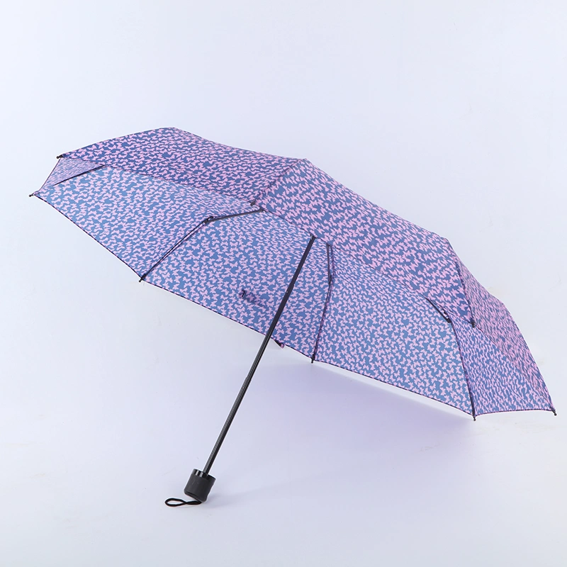 21 Inch 8 Panel Three Folding Umbrella Rain Waterproof High Quality Umbrella