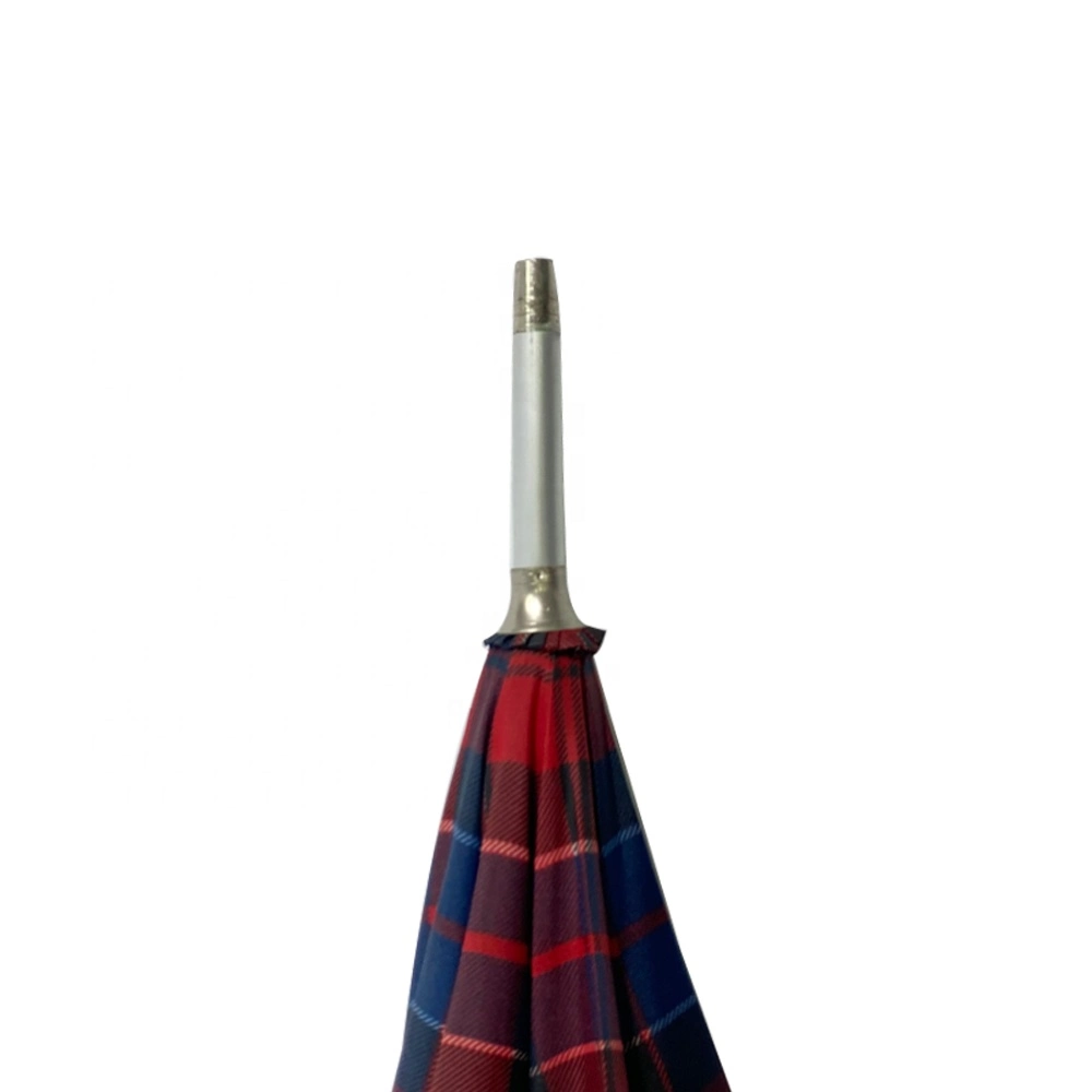 Check Custom Logo 27 Inch Hot Sale Aluminum Stick Golf Umbrella with Colorful EVA J Shape Handle for Rain