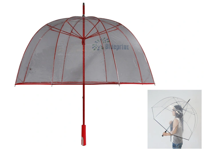 Golf Best Extra Large Halmet Shape Clear Umbrella Windproof