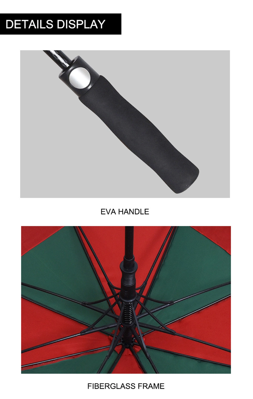 Print Promotional Cheap Big Automatic Sun Rain Parasols Golf Umbrella