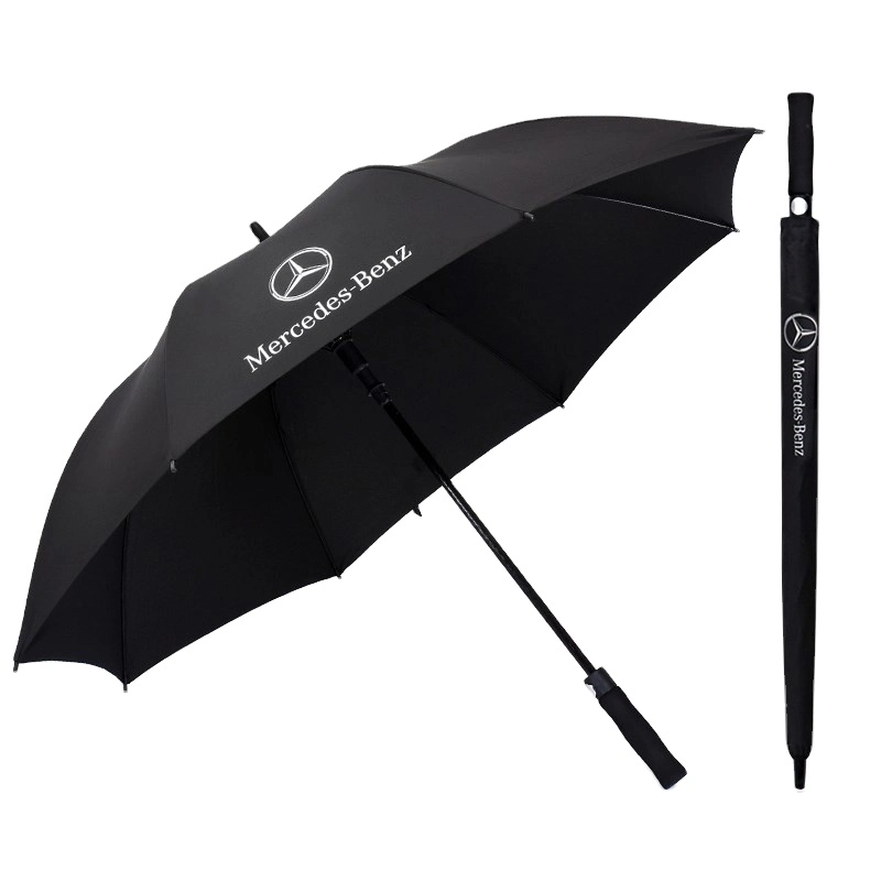 Factory OEM Promotion Advertising Black Wholesale Cheap Price Big Size Auto Rain Golf Umbrella with Custom Logo Print