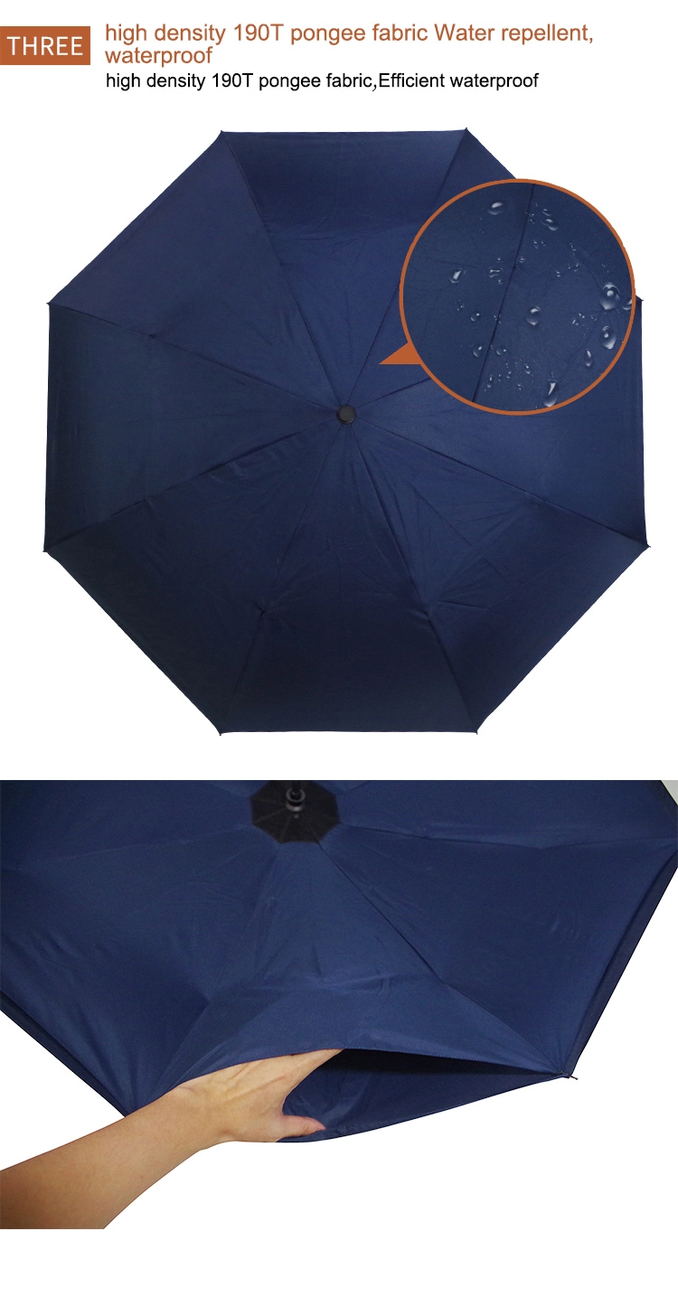 Automatic Open 2 Fold Umbrella Man High Quality Promotional Advertising