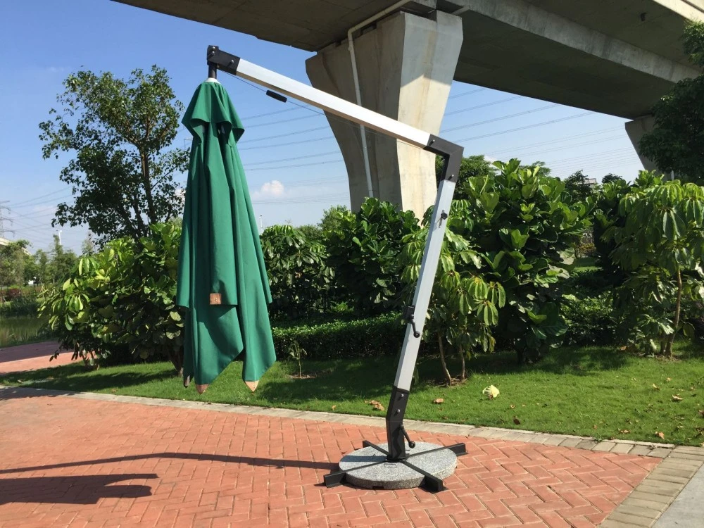 Aluminum 3m Square Hanging Offset Parasols Outdoor Garden Umbrella for Party