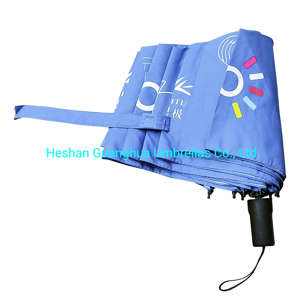 Factory Price 21 Inch Fold Manual Open Rain Umbrella with Custom Logo