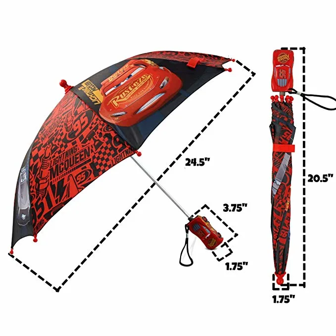 Boys Little Cars Lightning Mcqueen Rainwear Character Umbrella for Kids Promotion Gift with Audit BSCI/Sedex/Disney