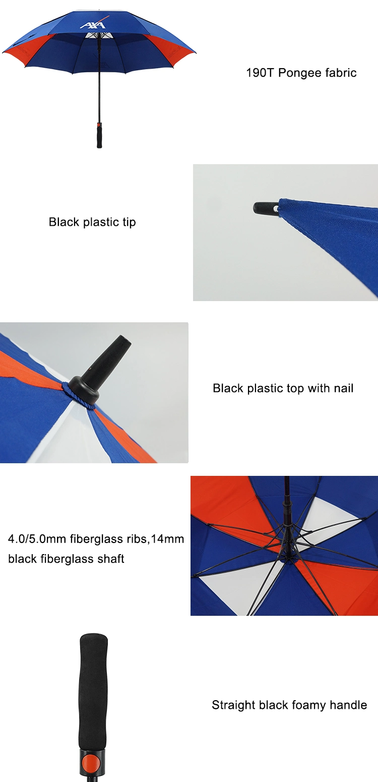 Hot Sales 30inch Advertising Hotel Extra Large Golf Umbrella with Logo Print