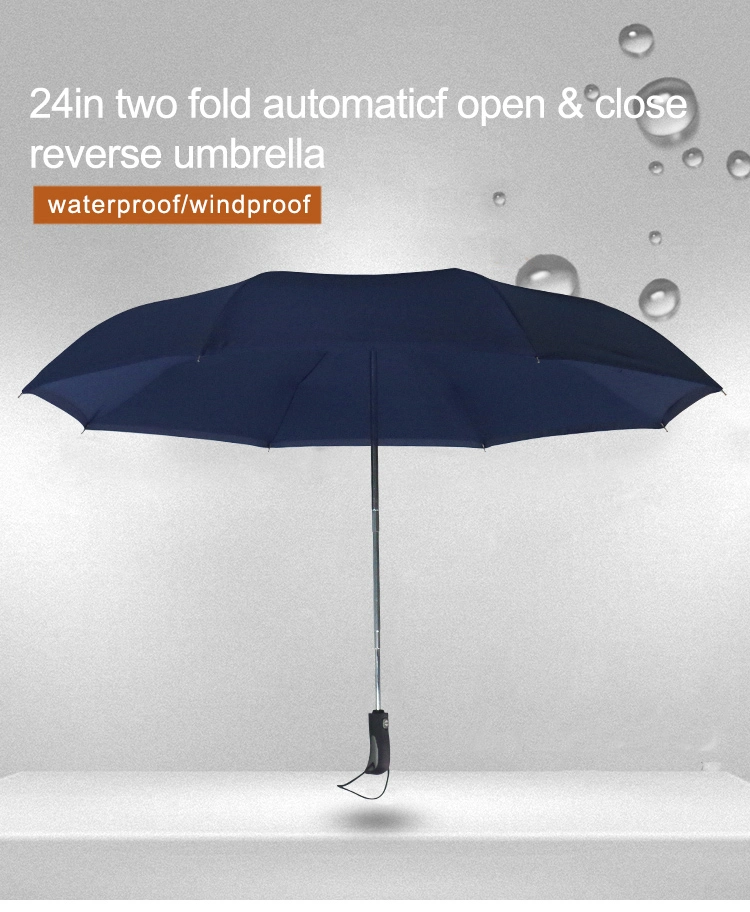 Automatic Open 2 Fold Umbrella Man High Quality Promotional Advertising