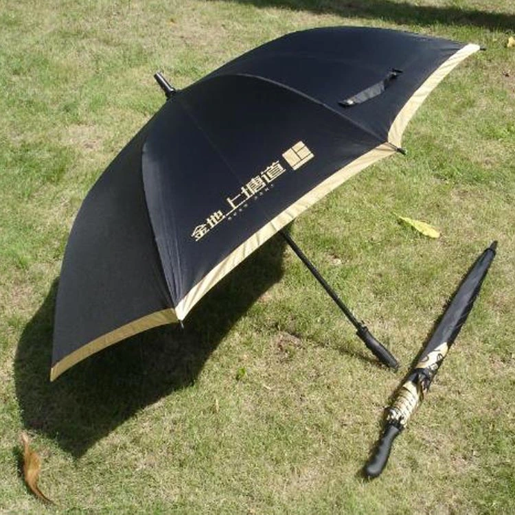 Promotional Gift Manual Open Golf Umbrella in Golf Equipment Advertising Promotional Sun Outdoor Umbrella Parasol Golf Umbrella