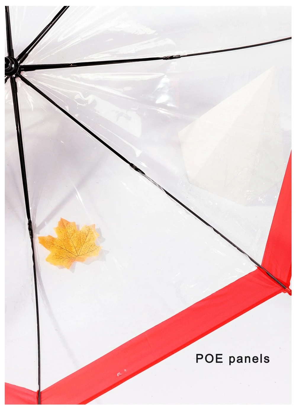 Cheap Wholesale Adult Clear Dome Umbrella Blue Wide Border Transparent PVC Poe Man Lady Gift Umbrella for Rain