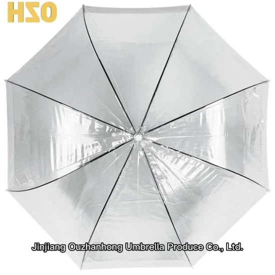 Three-Fold Transparent Umbrella Student Folding Umbrella