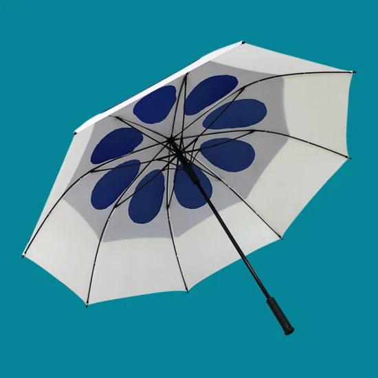 New Fashion Design Holes Vented Outdoor Anti UV Sun Parasol Golf Umbrella for Shade Factory