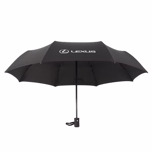 Factory OEM Logo Printing Advertising Promotion Car Windproof Compact Automatic 3 Fold Umbrella Waterproof Compact Full Auto Open and Close 3 Folding Umbrella