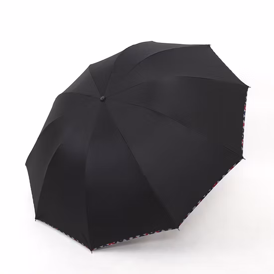 Manual Compact Poe Foldable Transparent Umbrella with DOT Printing