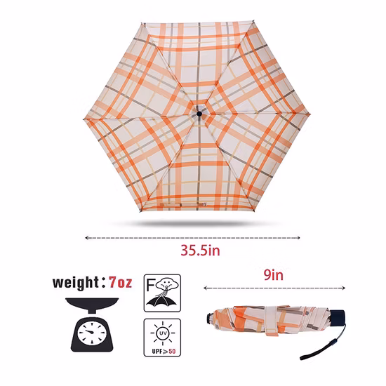 Small Mini Folding Umbrella, Travel Umbrellas, Pocket Umbrella, Gift Promotion Umbrella for Lady